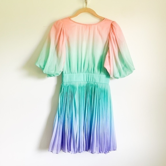 Rococo Sand Emi Ombré Pleated Mini Dress - Picture 14 of 16